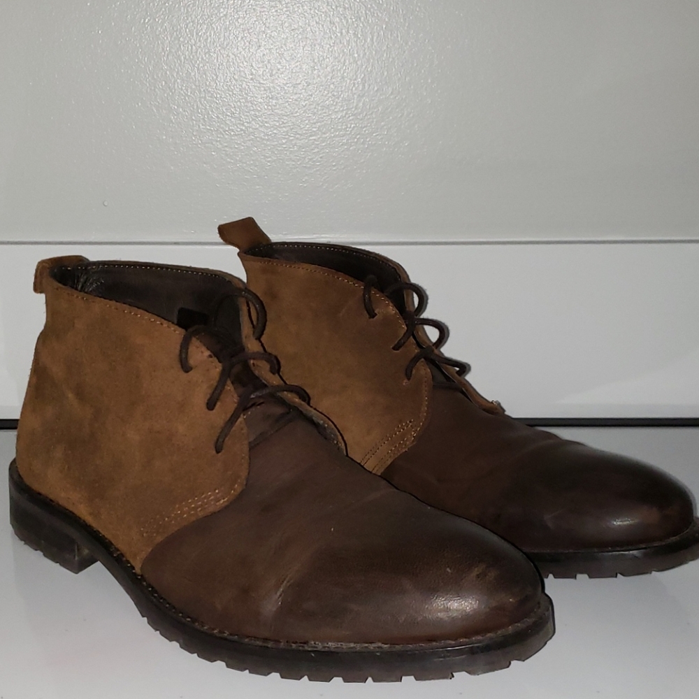 Brown Leather/Suede Chukka Boots